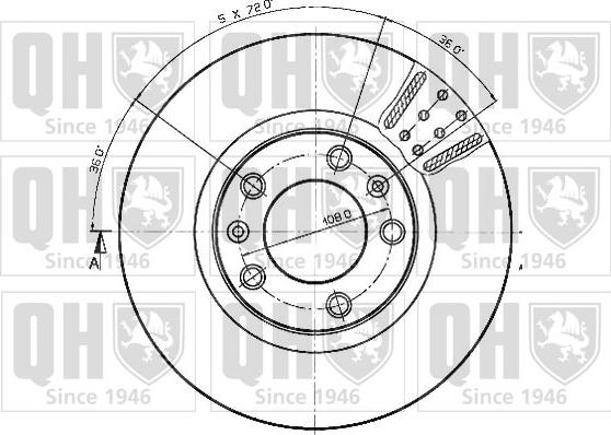 Quinton Hazell BDC3724 - Disque de frein cwaw.fr