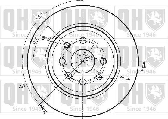 Quinton Hazell BDC3776 - Disque de frein cwaw.fr