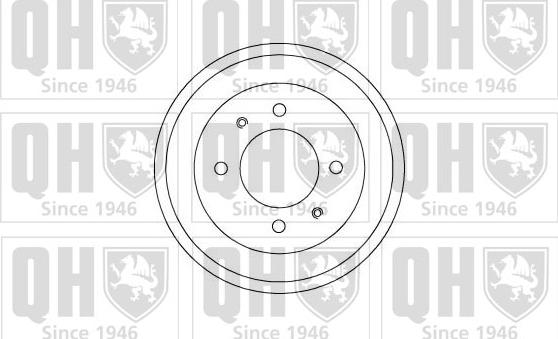 Quinton Hazell BDR453 - Tambour de frein cwaw.fr