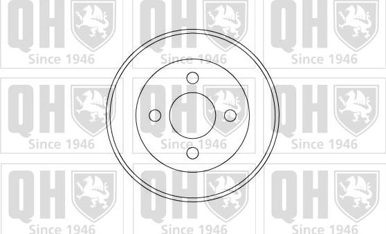 Quinton Hazell BDR327 - Tambour de frein cwaw.fr