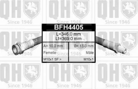 Quinton Hazell BFH4405 - Flexible de frein cwaw.fr