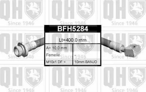 Quinton Hazell BFH5284 - Flexible de frein cwaw.fr