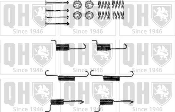 Quinton Hazell BFK458 - Kit d'accessoires, mâchoire de frein cwaw.fr