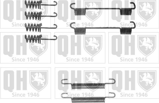 Quinton Hazell BFK424 - Kit d'accessoires, mâchoires de frein de stationnement cwaw.fr