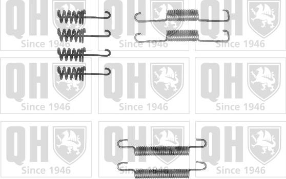 Quinton Hazell BFK423 - Kit d'accessoires, mâchoires de frein de stationnement cwaw.fr