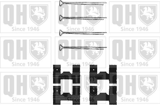 Quinton Hazell BFK631 - Kit d'accessoires, plaquette de frein à disque cwaw.fr