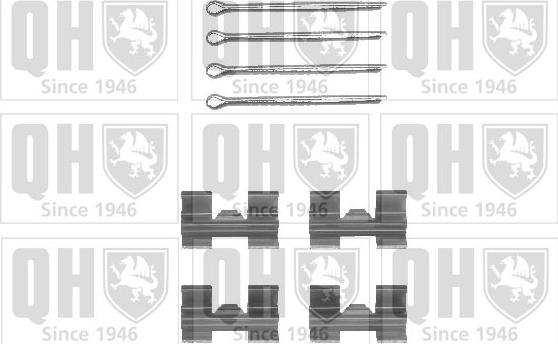 Quinton Hazell BFK678 - Kit d'accessoires, plaquette de frein à disque cwaw.fr