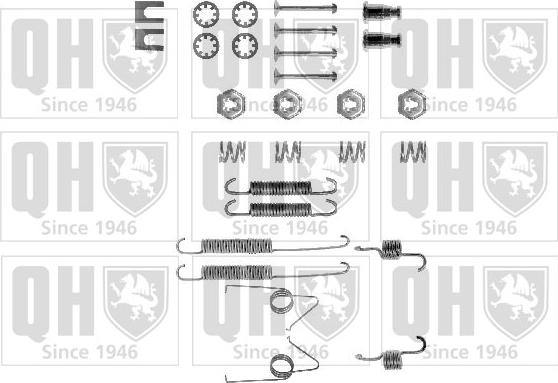 Quinton Hazell BFK245 - Kit d'accessoires, mâchoire de frein cwaw.fr