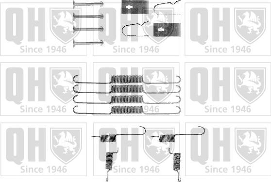 Quinton Hazell BFK269 - Kit d'accessoires, mâchoire de frein cwaw.fr