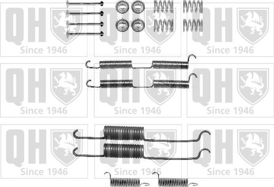 Quinton Hazell BFK281 - Kit d'accessoires, mâchoire de frein cwaw.fr