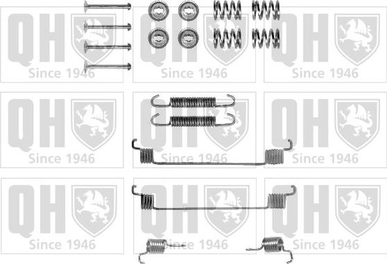 Quinton Hazell BFK271 - Kit d'accessoires, mâchoire de frein cwaw.fr