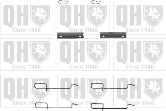 Quinton Hazell BFK741 - Kit d'accessoires, plaquette de frein à disque cwaw.fr