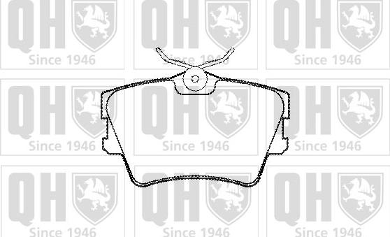 Quinton Hazell BP966 - Kit de plaquettes de frein, frein à disque cwaw.fr