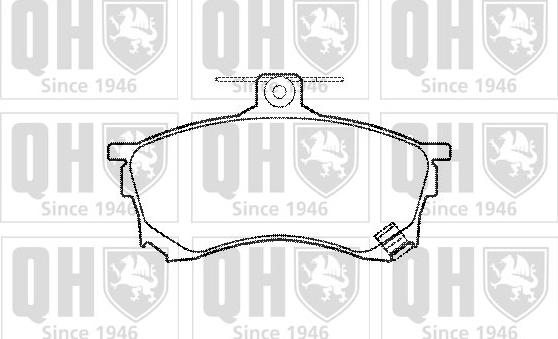 Quinton Hazell BP960 - Kit de plaquettes de frein, frein à disque cwaw.fr