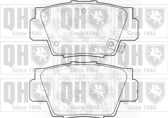 Quinton Hazell BP905 - Kit de plaquettes de frein, frein à disque cwaw.fr