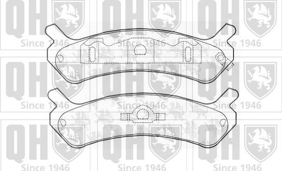Quinton Hazell BP915 - Kit de plaquettes de frein, frein à disque cwaw.fr