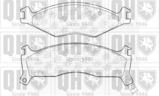 Quinton Hazell BP916 - Kit de plaquettes de frein, frein à disque cwaw.fr