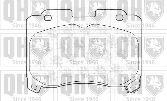 Quinton Hazell BP910 - Kit de plaquettes de frein, frein à disque cwaw.fr