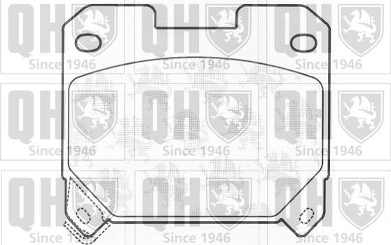 Quinton Hazell BP911 - Kit de plaquettes de frein, frein à disque cwaw.fr