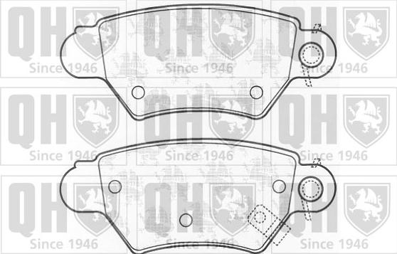 Quinton Hazell BP985 - Kit de plaquettes de frein, frein à disque cwaw.fr