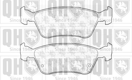 Quinton Hazell BP986 - Kit de plaquettes de frein, frein à disque cwaw.fr