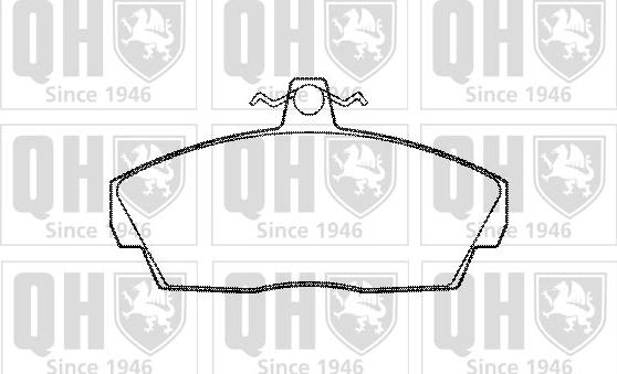 Quinton Hazell BP981 - Kit de plaquettes de frein, frein à disque cwaw.fr