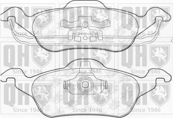 Quinton Hazell BP930 - Kit de plaquettes de frein, frein à disque cwaw.fr