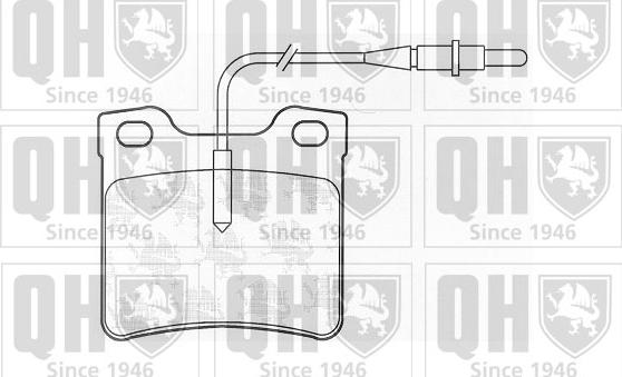 Quinton Hazell BP929 - Kit de plaquettes de frein, frein à disque cwaw.fr