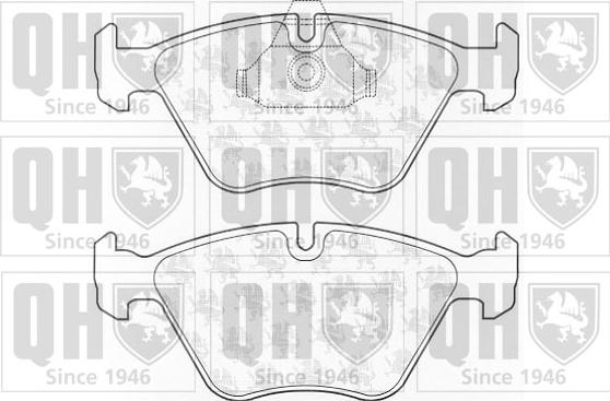 Quinton Hazell BP926 - Kit de plaquettes de frein, frein à disque cwaw.fr