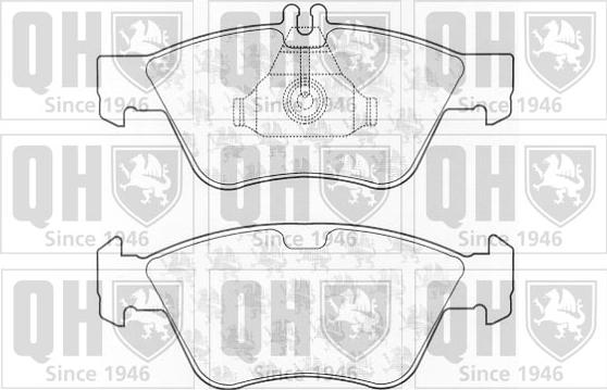 Quinton Hazell BP920 - Kit de plaquettes de frein, frein à disque cwaw.fr