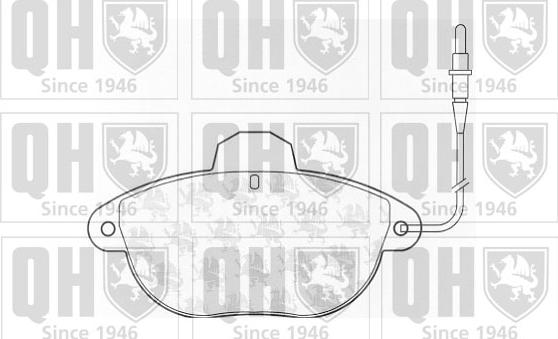 Quinton Hazell BP923 - Kit de plaquettes de frein, frein à disque cwaw.fr