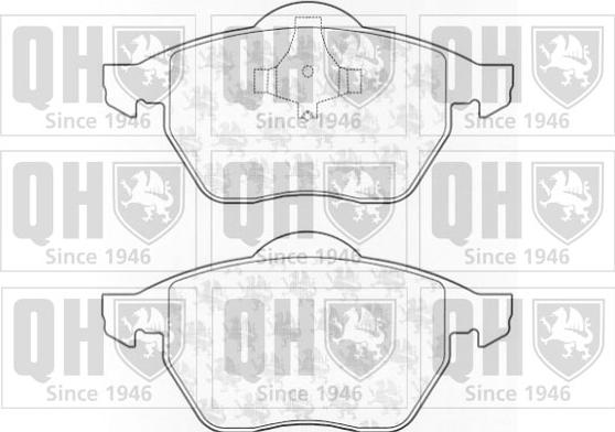 Quinton Hazell BP922 - Kit de plaquettes de frein, frein à disque cwaw.fr