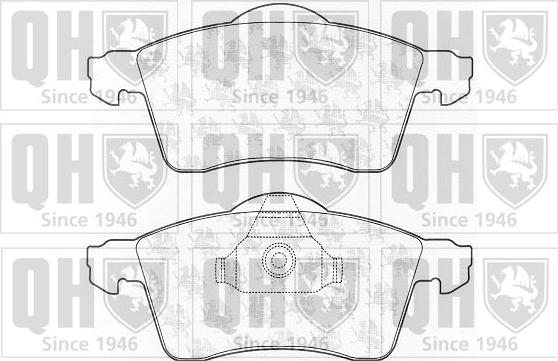 Quinton Hazell BP974 - Kit de plaquettes de frein, frein à disque cwaw.fr