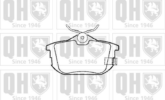 Quinton Hazell BP973 - Kit de plaquettes de frein, frein à disque cwaw.fr