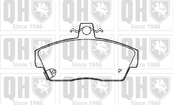 Quinton Hazell BP491 - Kit de plaquettes de frein, frein à disque cwaw.fr