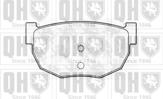 Quinton Hazell BP497 - Kit de plaquettes de frein, frein à disque cwaw.fr