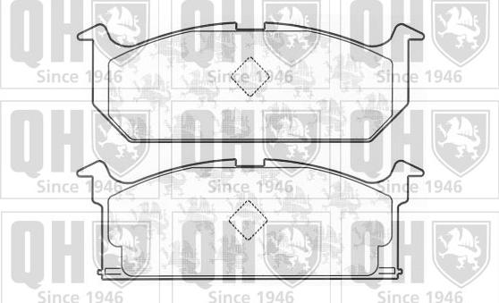 Quinton Hazell BP440 - Kit de plaquettes de frein, frein à disque cwaw.fr