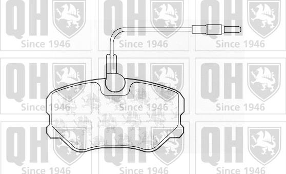 Quinton Hazell BP455 - Kit de plaquettes de frein, frein à disque cwaw.fr