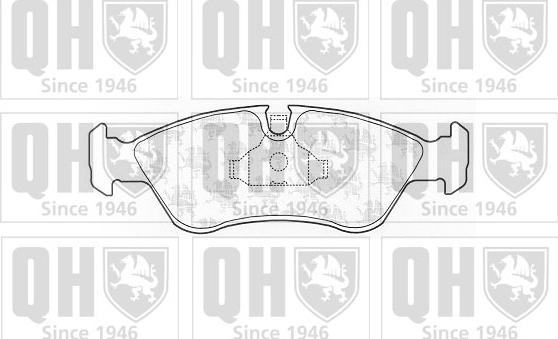 Quinton Hazell BP450 - Kit de plaquettes de frein, frein à disque cwaw.fr