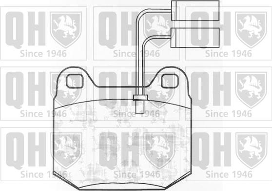 Quinton Hazell BP464 - Kit de plaquettes de frein, frein à disque cwaw.fr