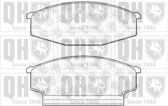 Quinton Hazell BP466 - Kit de plaquettes de frein, frein à disque cwaw.fr