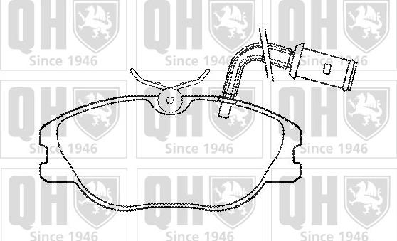 Quinton Hazell BP460 - Kit de plaquettes de frein, frein à disque cwaw.fr