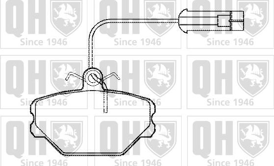 Quinton Hazell BP467 - Kit de plaquettes de frein, frein à disque cwaw.fr