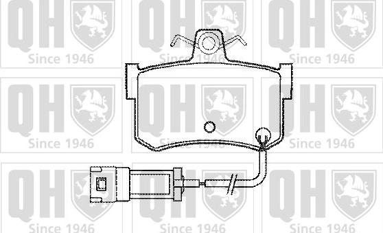 Quinton Hazell BP409 - Kit de plaquettes de frein, frein à disque cwaw.fr