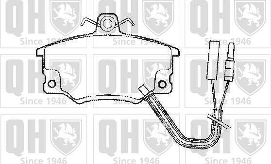 Quinton Hazell BP400 - Kit de plaquettes de frein, frein à disque cwaw.fr