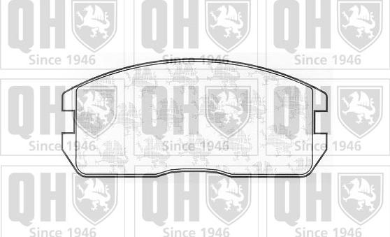 Quinton Hazell BP401 - Kit de plaquettes de frein, frein à disque cwaw.fr