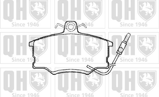 Quinton Hazell BP403 - Kit de plaquettes de frein, frein à disque cwaw.fr