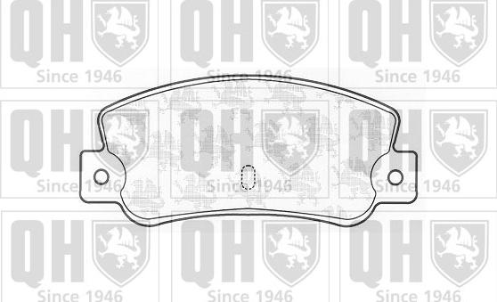 Quinton Hazell BP402 - Kit de plaquettes de frein, frein à disque cwaw.fr