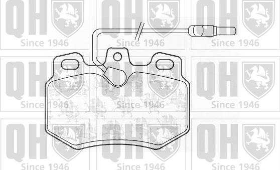 Quinton Hazell BP407 - Kit de plaquettes de frein, frein à disque cwaw.fr