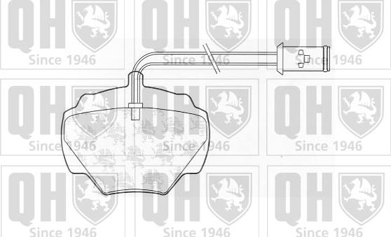 Quinton Hazell BP414 - Kit de plaquettes de frein, frein à disque cwaw.fr